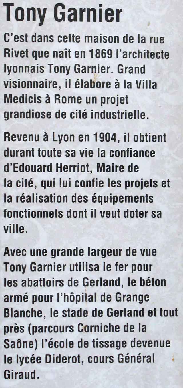 Tony Garnier 1869-1948